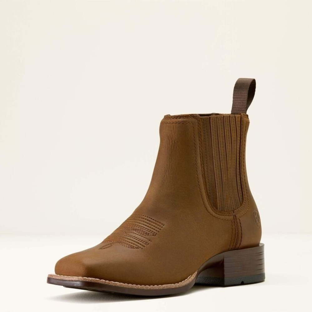 Ariat® (Women's 7.5 WIDE) Booker™ Chelsea Boot, Distressed Brown - $170